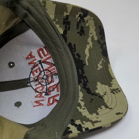 KC Men's American Sniper Camo Hat Green OSFA Embroidered Logo - Picture 9 of 11